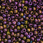 Японский бисер TOHO Round 8/0 (№85), металлизированный, непрозрачный глянцевый