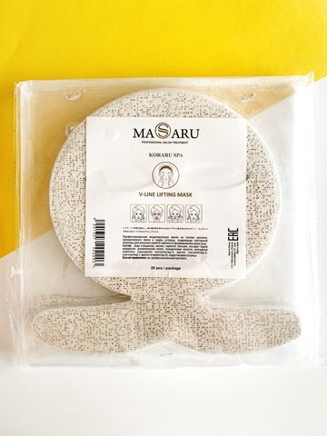 Masaru Гипсовая маска бандаж моделирующая овал лица и подбородок 20 штук