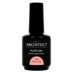 Nail ARCHITECT FLUID GEl - Гель Флюид пепельно-розовый 04 Desert Rose. Жидкий, низкотемпературный, ультрастойкий гель, 15 мл