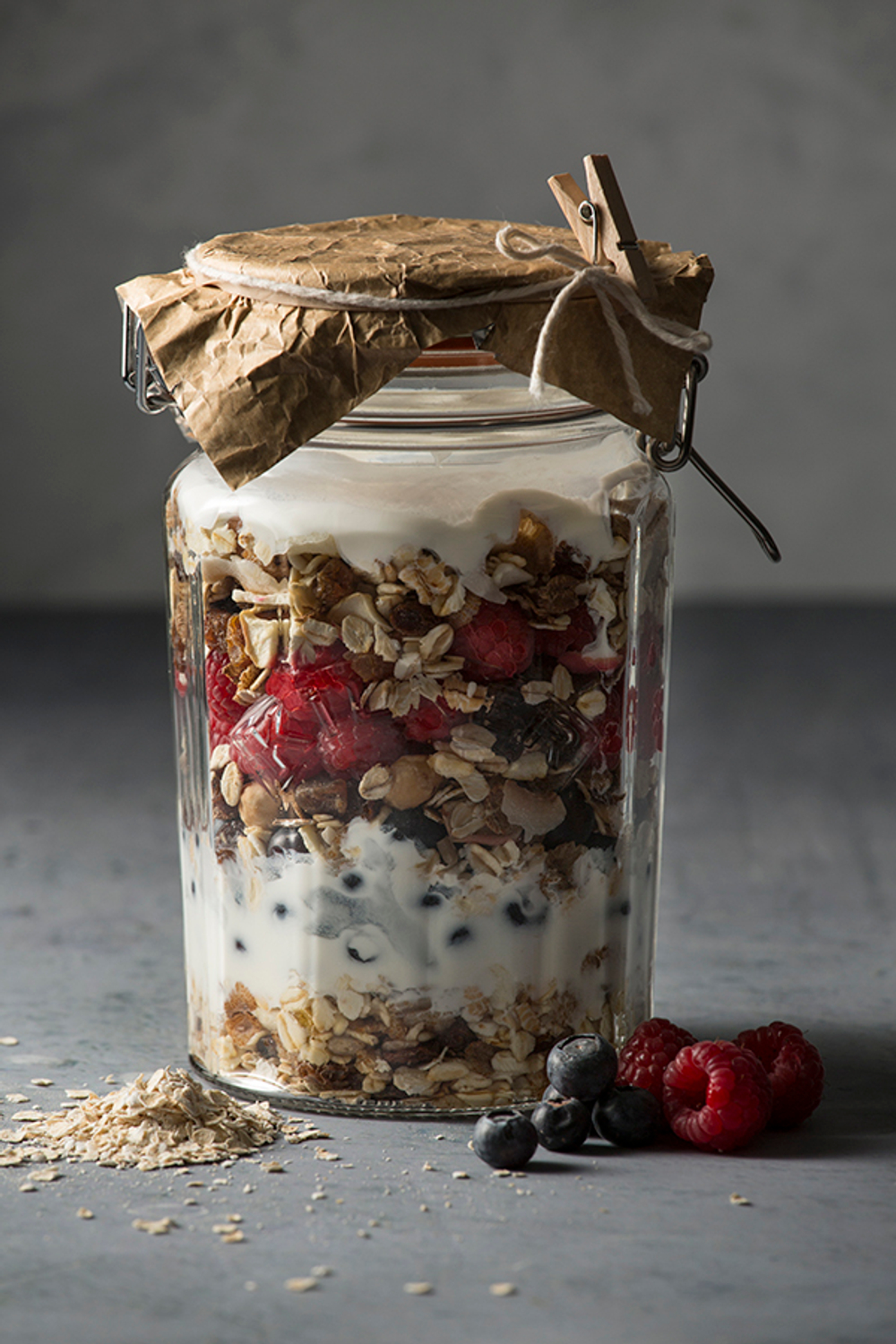 Банка гранёная Clip Top 950 мл Kilner