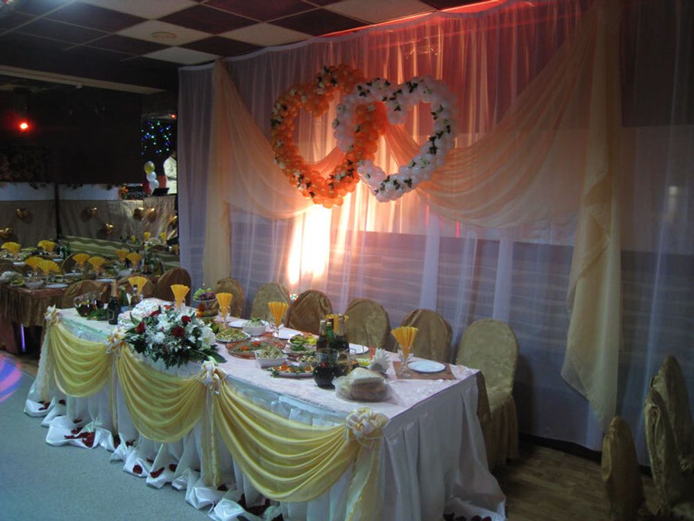 Свадебное оформление воздушными шарами