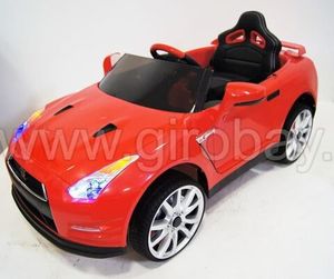 Детский электромобиль River Toys Nissan GTR X333XX красный