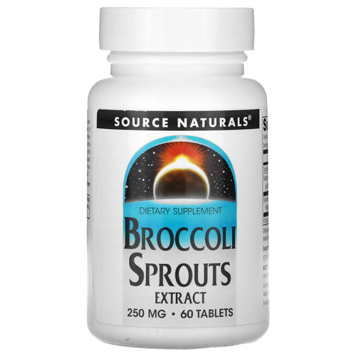 Source Naturals, экстракт ростков брокколи, 60 таблеток (125 мг в 1 таблетке)