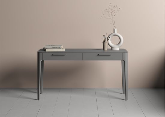 Консоль Type oak 2 ящика ширина 140 см (серый)