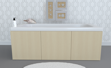 Экран под ванну откидной TR-6-418 дримвуд латте