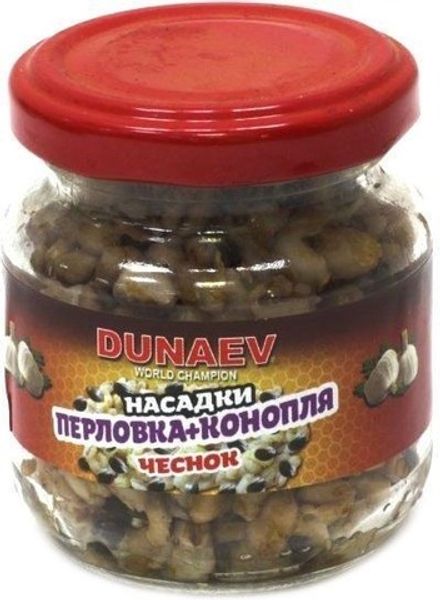 Насадка стеклобанка "Дунаев Перловка+Конопля" 100мл Чеснок