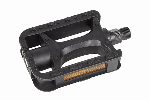 Педали MX-P613, ось 9/16" со светоотражателями, полипропиленовые чёрные