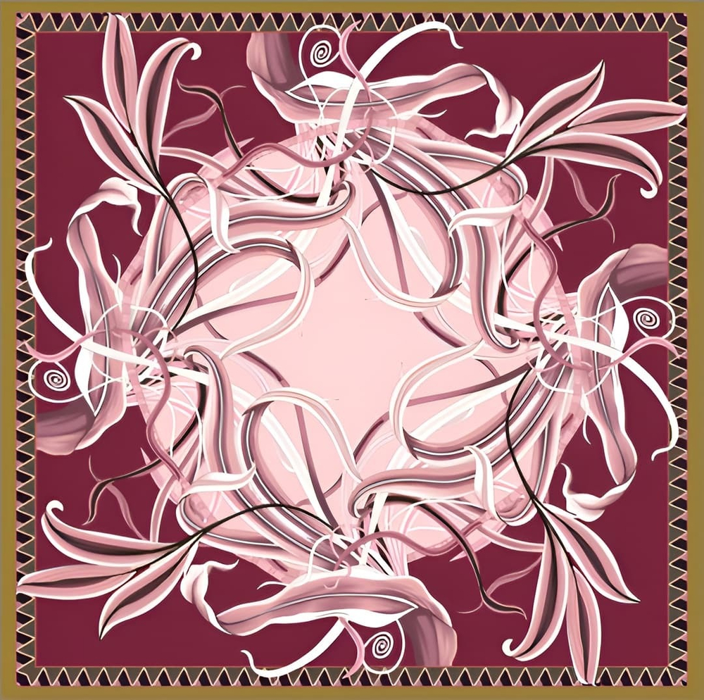 Платок двойной печати 88x88 см AV-HA32401