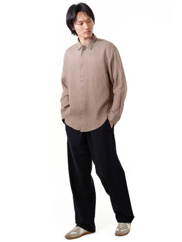 Коричневая льняная рубашка Senseera