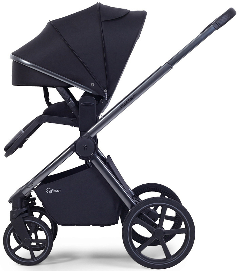 Детская коляска Rant Falcon Soft Therm 3 в 1 с автокреслом Cruise Black Black