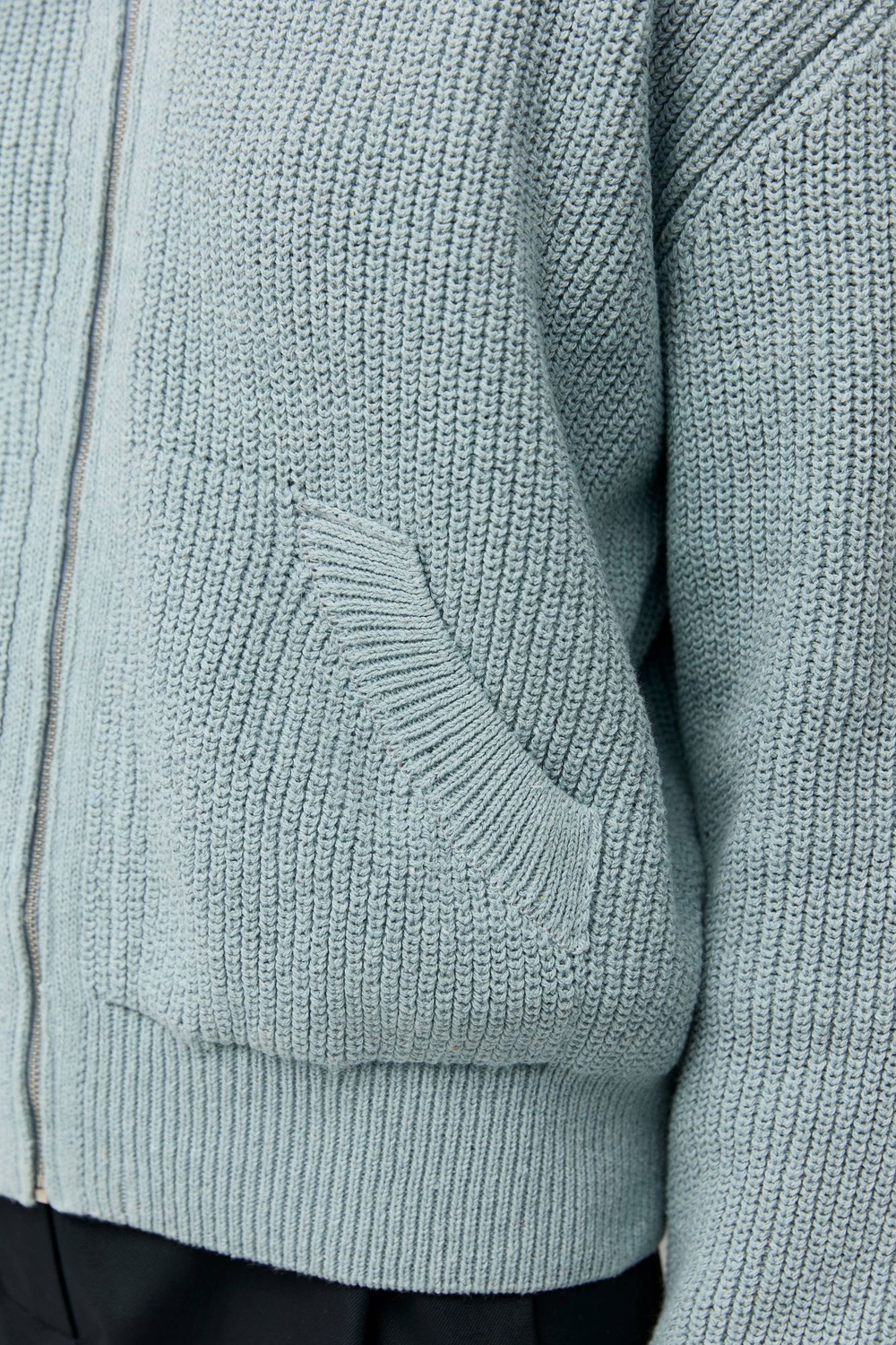 Кардиган на молнии из переработанного хлопка