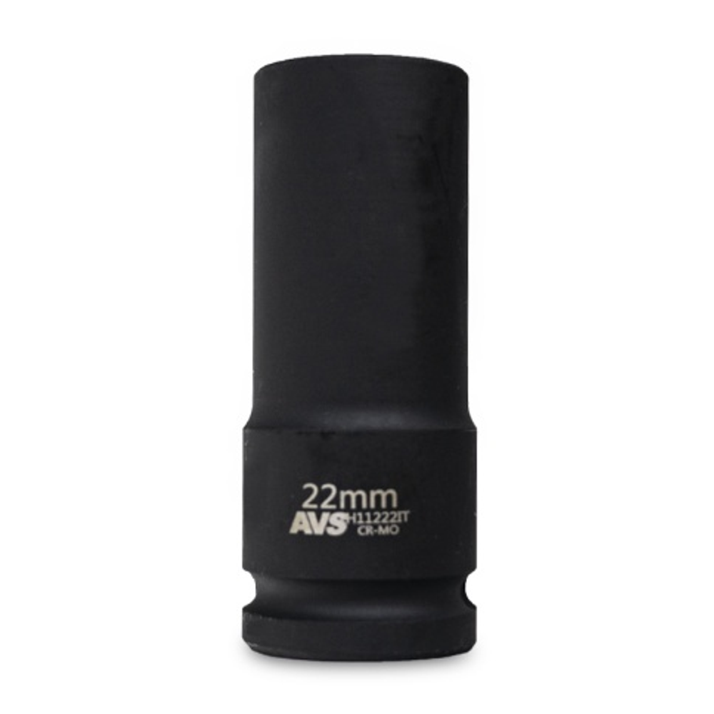 Головка торцевая ударная глубокая 6-гранная 1/2''DR (22 мм) тонкостенная AVS H11222IT