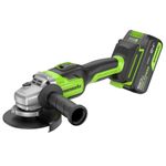 Угловая шлифовальная машина акк. Greenworks GD24AG, 24V, б/щет, 125 мм, 10500 об/мин,1x5Ач,быстрое ЗУ,кор (3200207CUG)