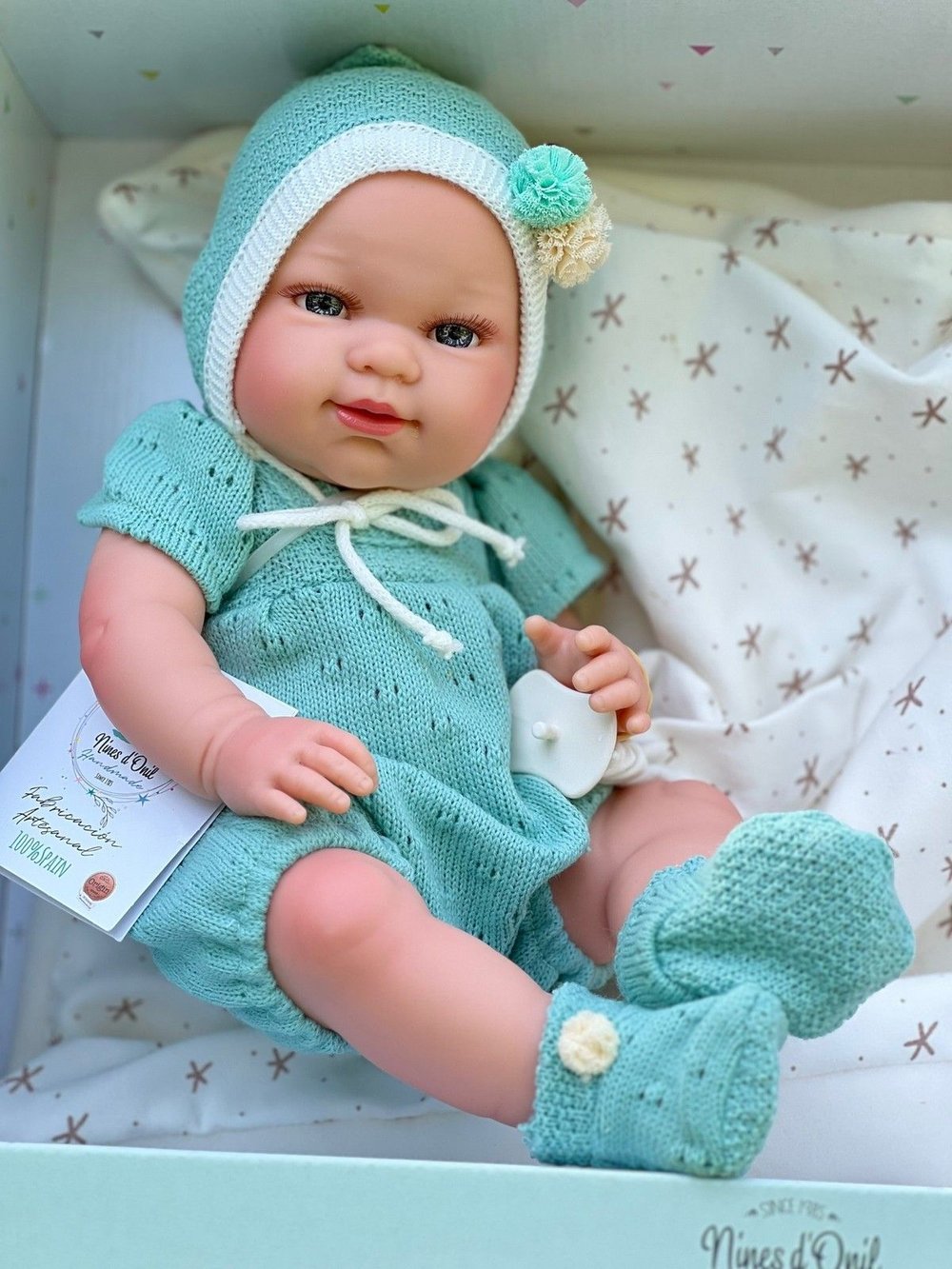 Кукла Реборн Nines 37см Baby виниловая (N0231)