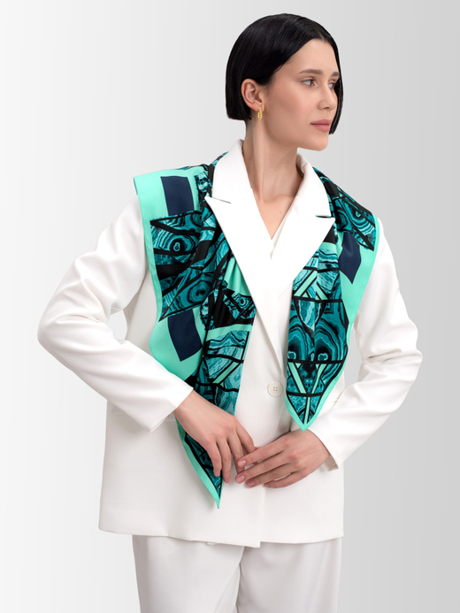 Платок «Малахитовая шкатулка»