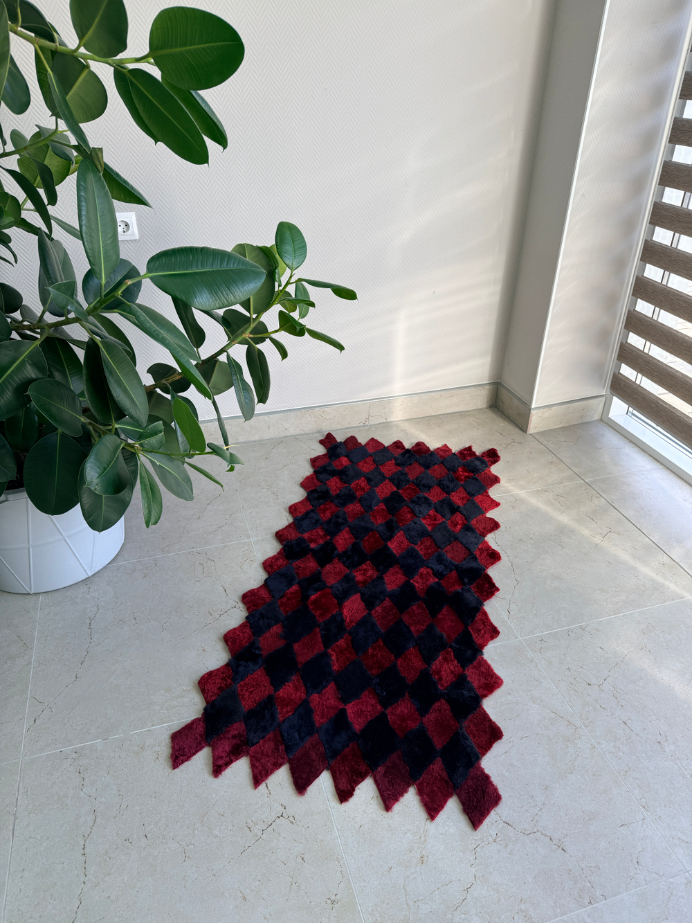 Меховой Коврик прикроватный накидка на кресло из овчины