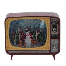 GAEM Изделие декоративное "Телевизор" (подсвет,вьюга,музыка, LR14х3 н/п +USB 100 см), L2, L21 W12 H17 см