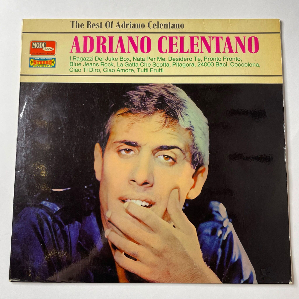 Винтажная виниловая пластинка LP Adriano Celentano Адриано Челентано The Best Of (Germany 1967)