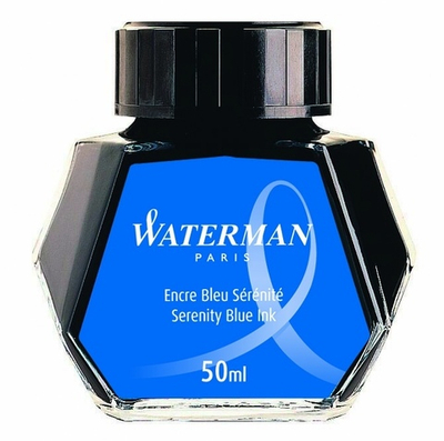 Чернила для перьевых ручек синие Waterman Ink Bottles Hexagonal