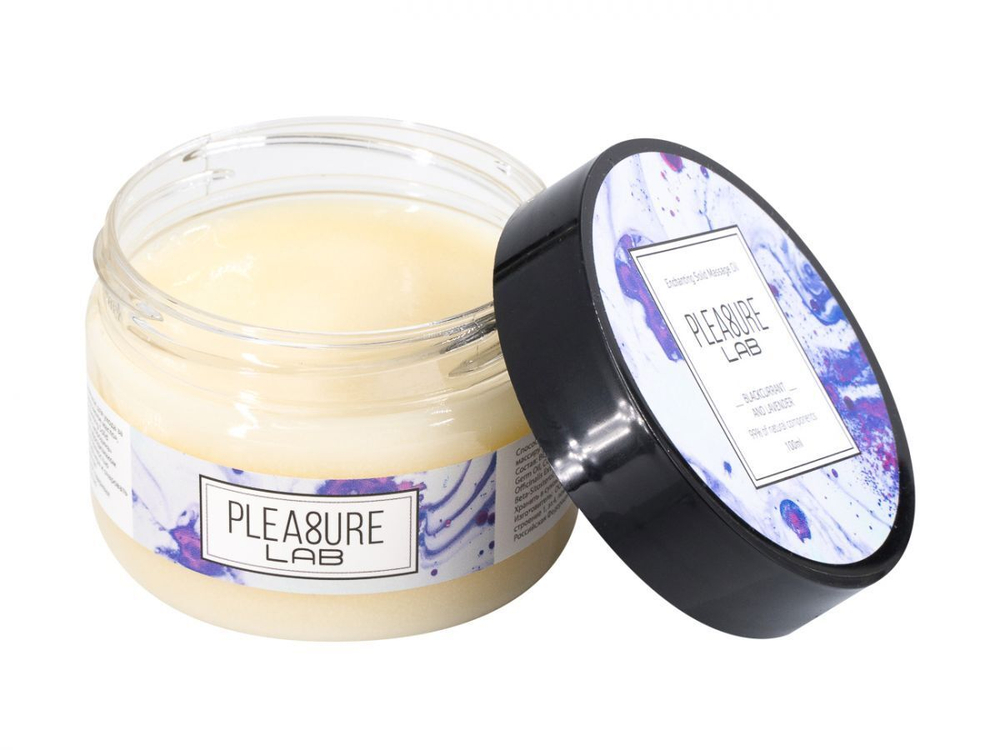 Твердое массажное масло Pleasure Lab Enchanting черная смородина и лаванда 100 мл 1033-02Lab