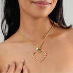 Колье ORI TAO, Merida, с сердцем, OT24.2-15-31822 (золотистый)