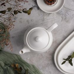 Чайник 620 мл d 12 см h13 см белый фарфор P.L. Proff Cuisine [1]