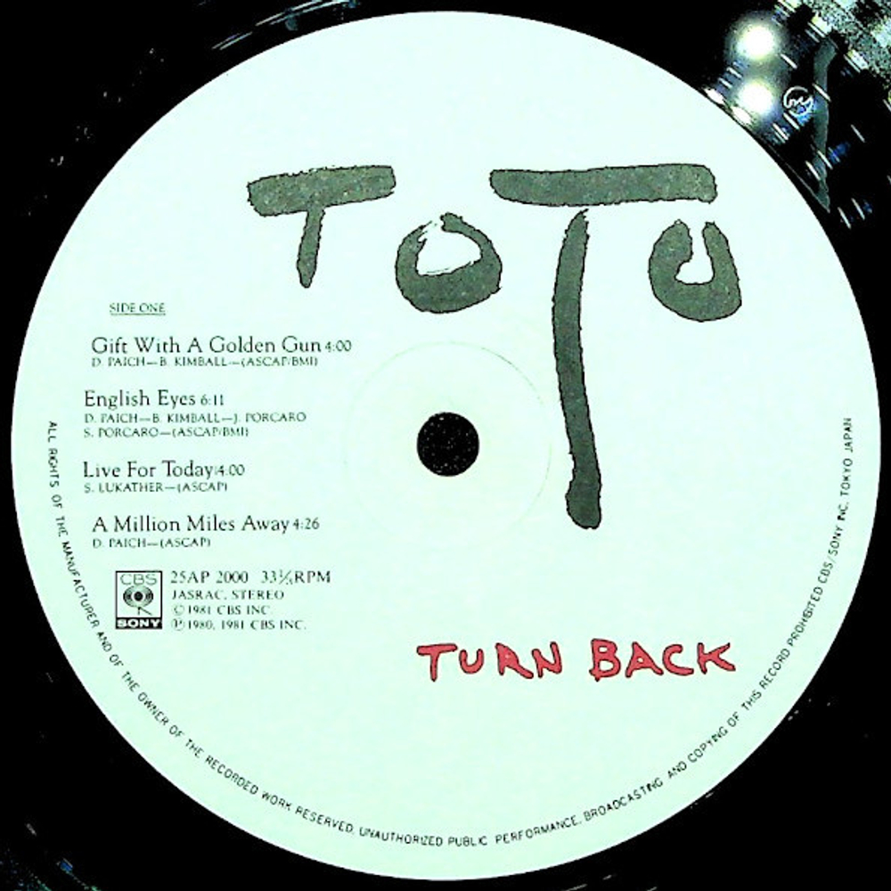 Toto / Turn Back (LP)
