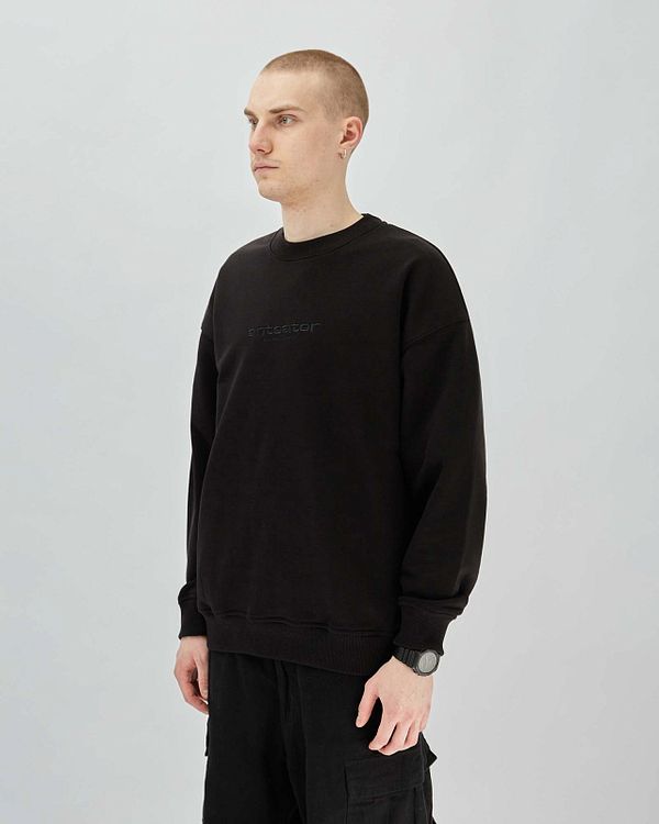 Толстовка Crewneck Textlogo Black - фото 3