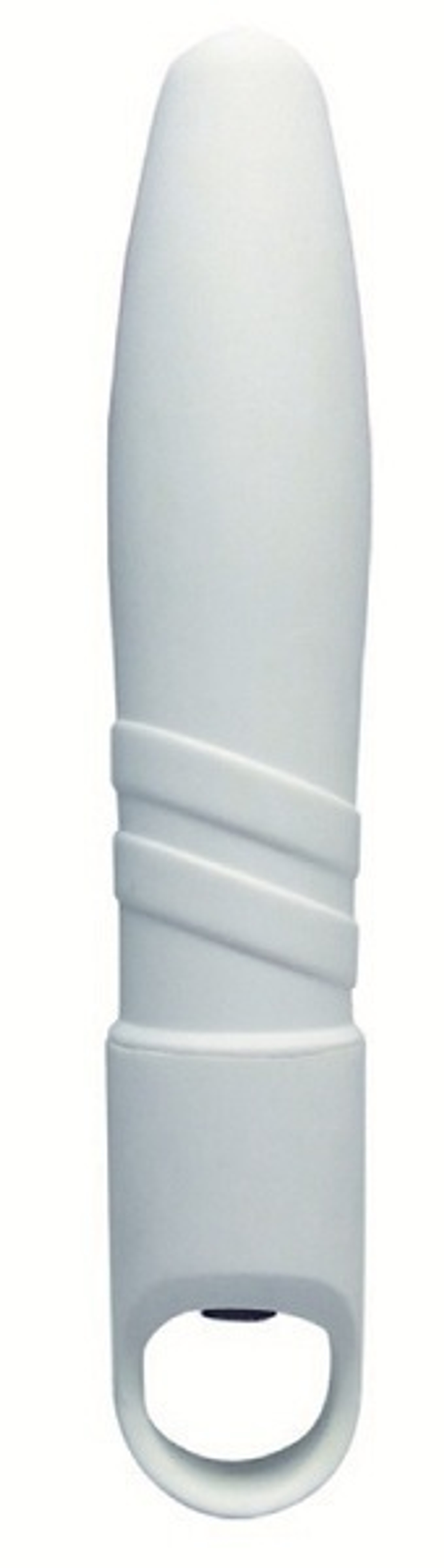 Белый мощный водонепроницаемый вибратор с 5 режимами вибрации