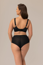 Трусики-бразилиана с принтом в виде лимончиков (Размер: XXL) (Цвет: черный)