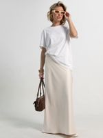 Юбка атласная Эвелин (сливочная) Ю15382-25М LT Collection