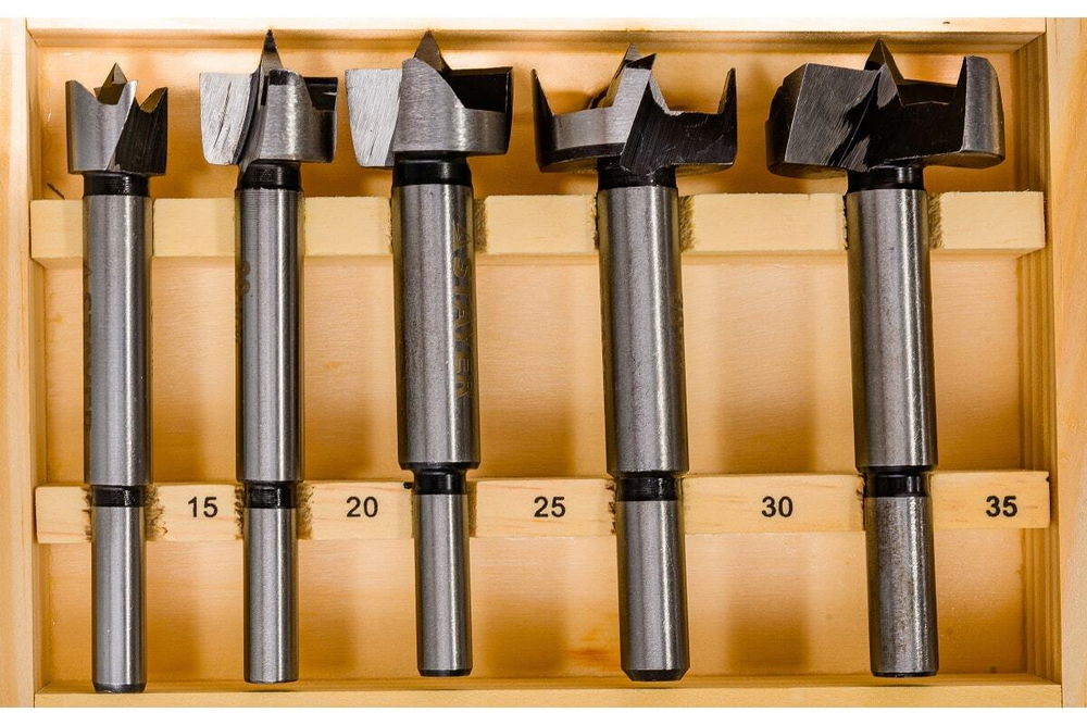 Набор сверл Форстнера по дереву Maxcut (5 шт; 15-35 мм) Stayer 29985-H5_z01