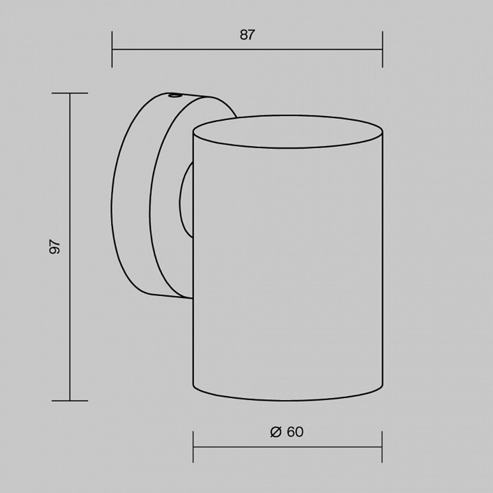 Светильник на штанге Maytoni Clyde O493WL-01W