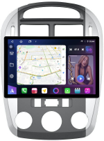 Магнитола для KIA Cerato 1 2004-2008 (кондиционер, аварийка внизу) - FarCar BX877 монитор 13" 2K QLED на Android 13, TS10, 6+128, CarPlay, 4G SIM-слот