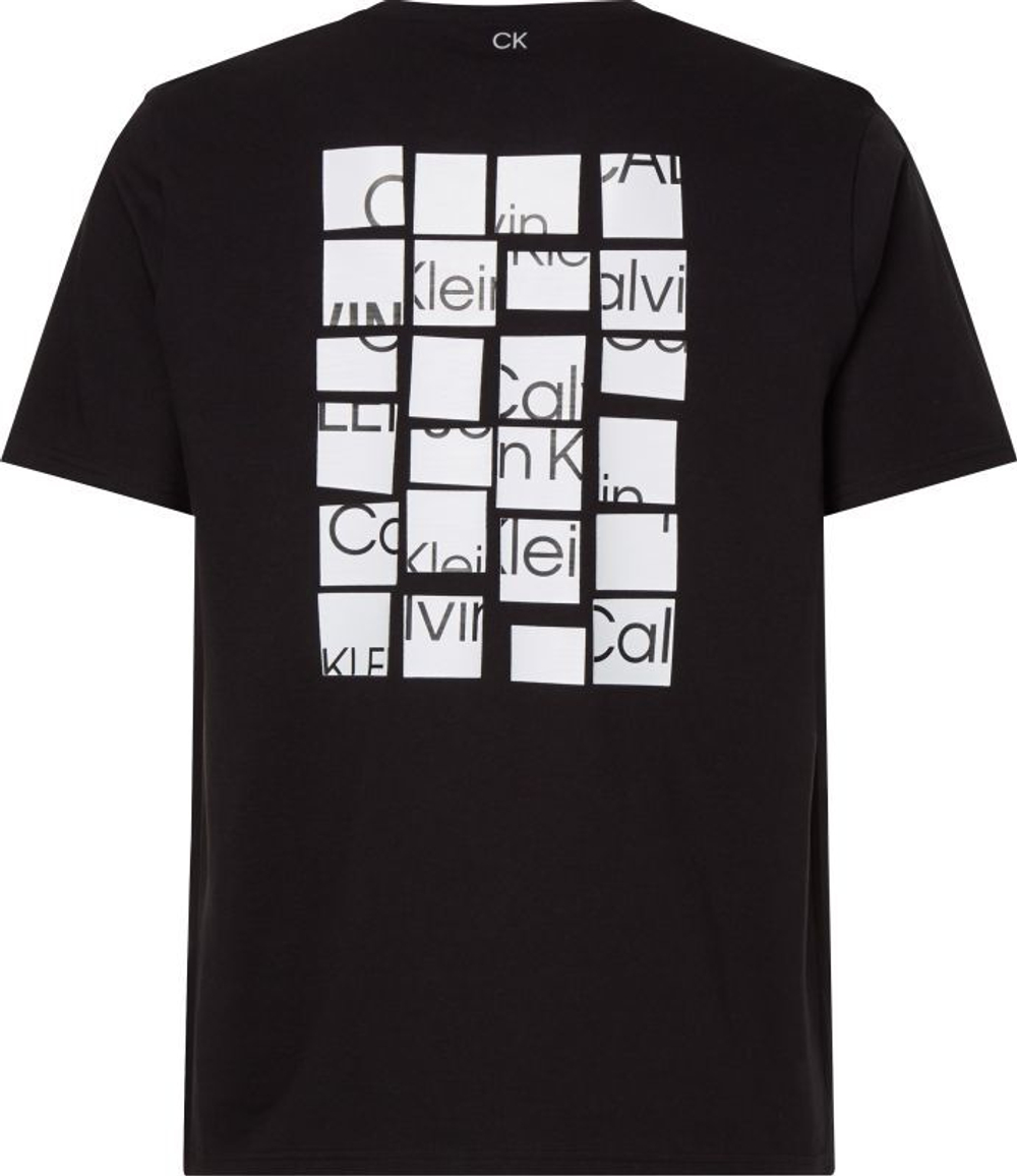 Мужская теннисная футболка Calvin Klein PW SS T-shirt - black beauty