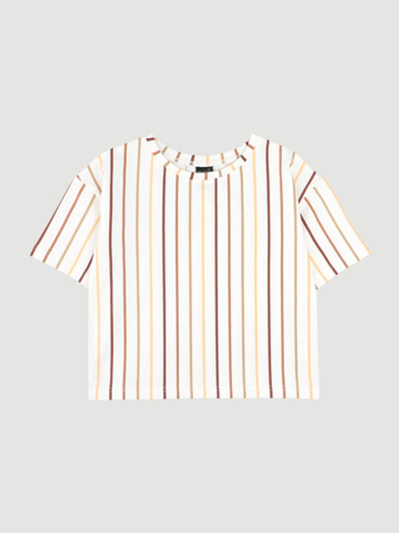 Футболка оверсайз Mjölk Ecru Stripes