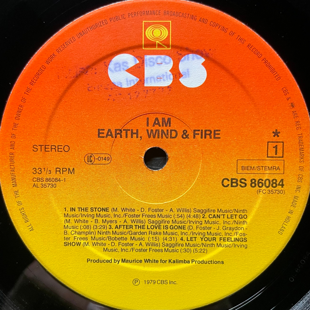 Earth, Wind & Fire ‎– I Am (Голландия 1979г.)
