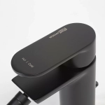 Инсталляция для биде со смесителем WasserKraft Naab 86BDT.050.WH.SQ7406 белая панель/смеситель черный Soft-touch
