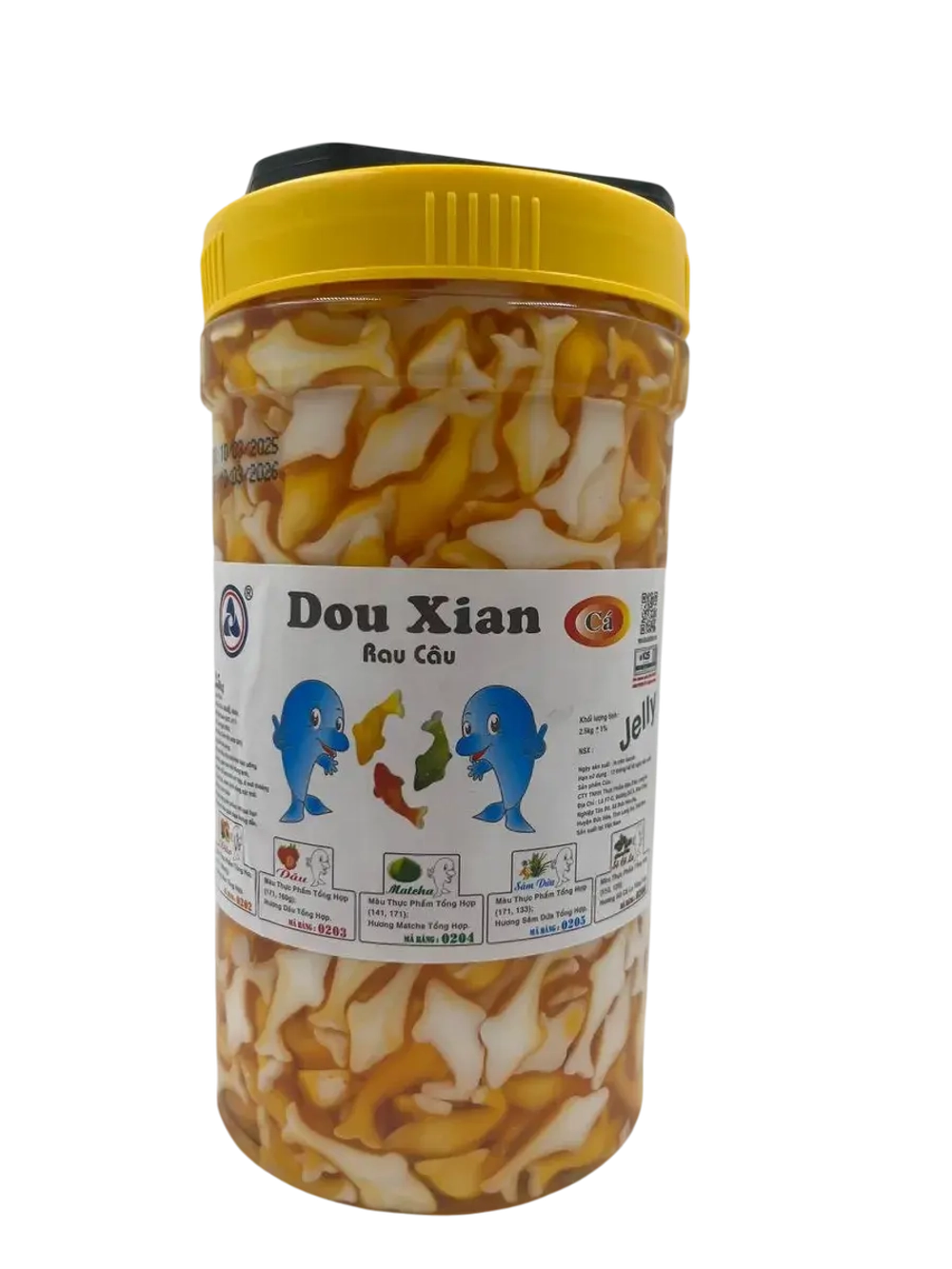 Желейный топпинг дельфины для Бабл Ти ,персик 2.5кг