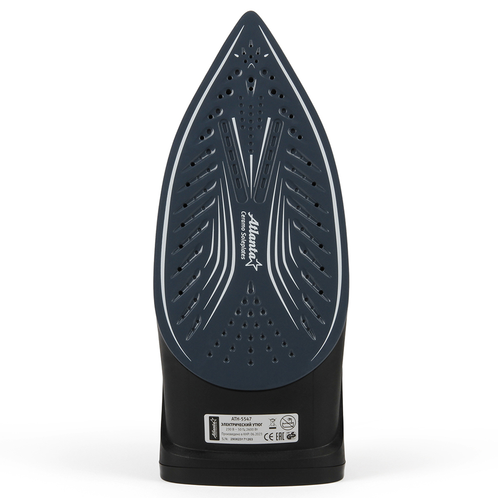 Утюг Atlanta ATH-5547, керамическая подошва, 2600Вт