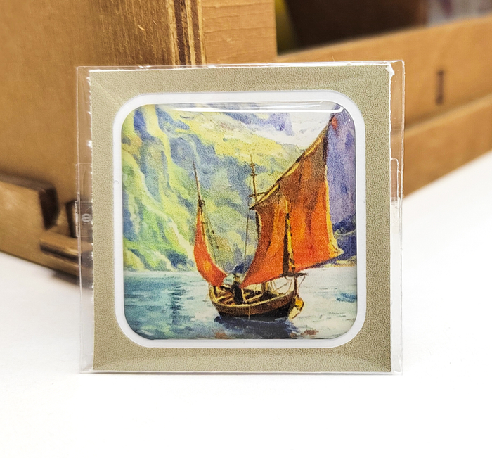 Объемная наклейка Алые паруса