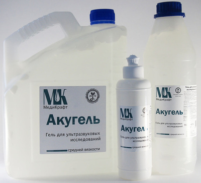 Гель для УЗИ Акугель средней вязкости 5 кг бесцветный