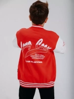 Красный бомбер для школы и сада