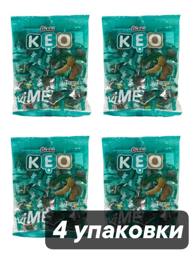 Конфеты леденцовые Oishi KEO со вкусом тамаринда 85 г x 4 шт
