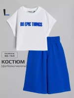 Костюм для девочки на лето с кюлотами