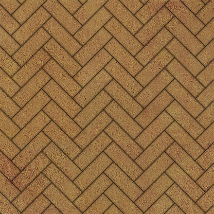 Тротуарная плитка ПАРКЕТ - Листопад гладкий Сахара