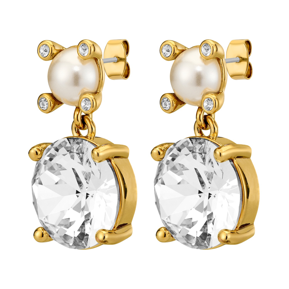 Серьги Dyrberg Kern NICOLA SG CRYSTAL /WHITE PEARL 450151
