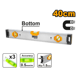 Уровень пузырьковый магнитный 40 см INDUSTRIAL