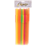 Трубочка для коктейля 10*260мм в наборе 25 шт цветная