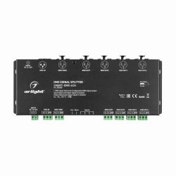 DMX-сплиттер SMART-DMX-4CH (12-36V, XLR3) (Arlight, IP20 Металл, 5 лет) 028435